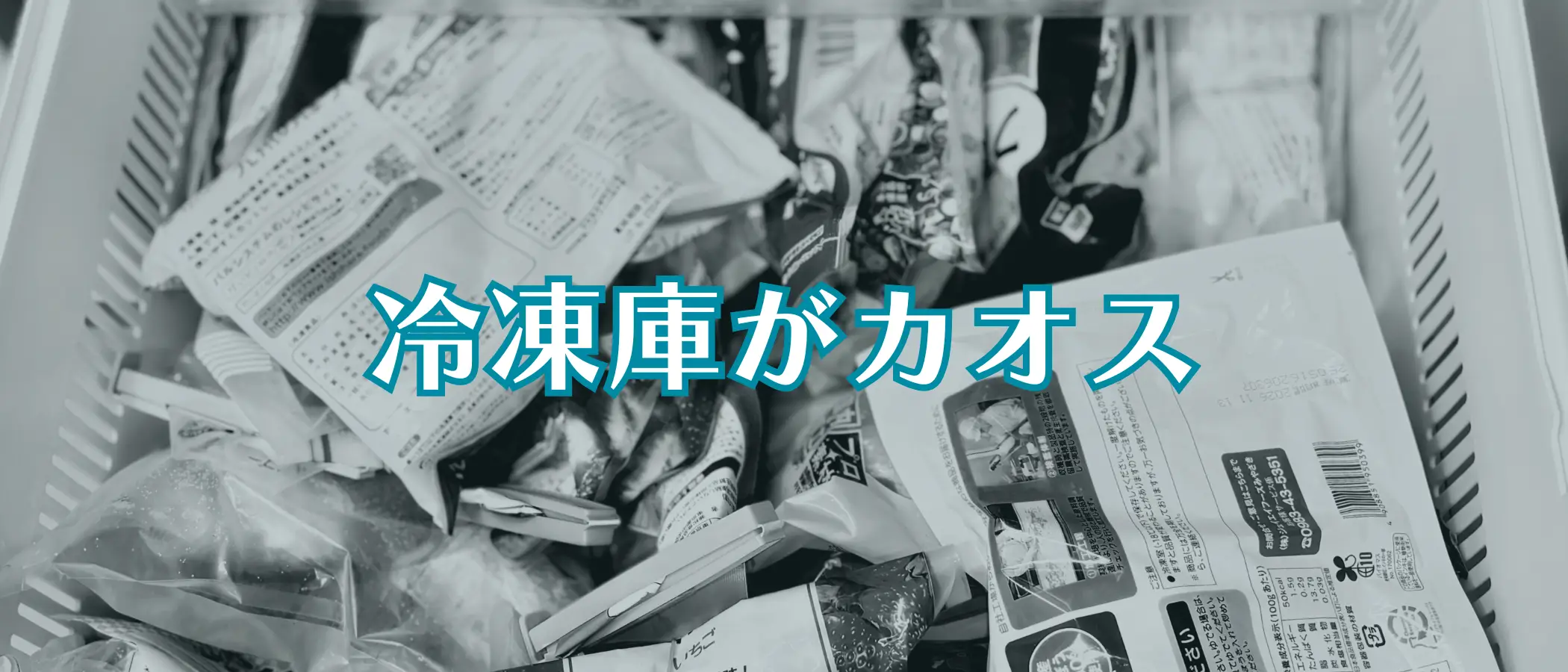 冷凍庫の整理