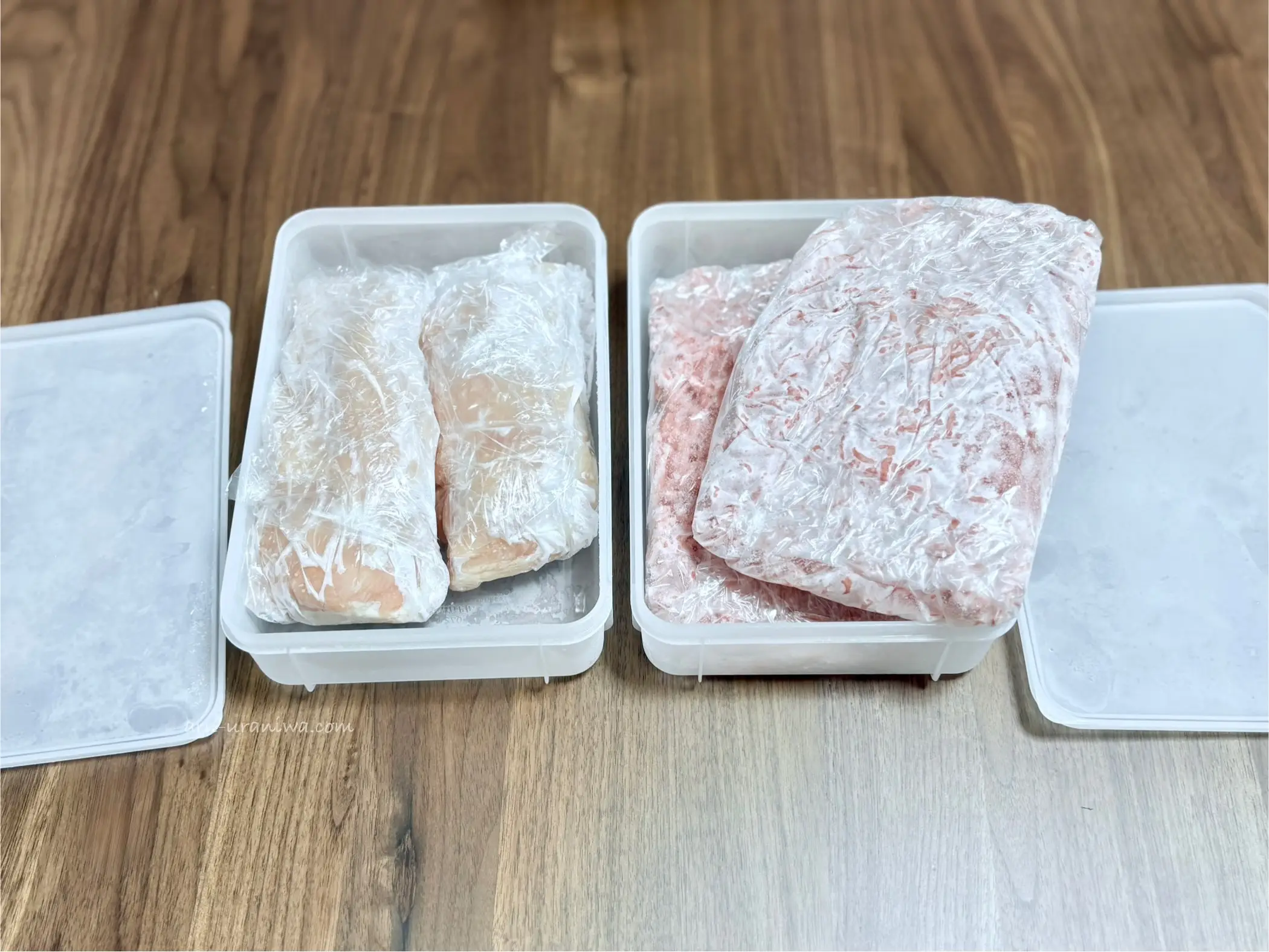 立てて保存できるシール容器